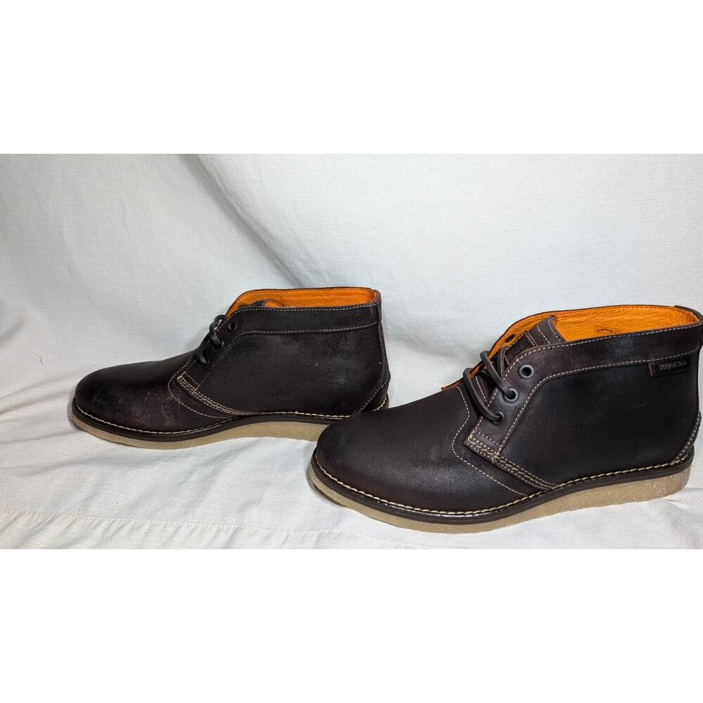 Wolverine Mens Julian‎ Plain Chukka Boot 7M Dark Brown Lace Up Performance Shoes